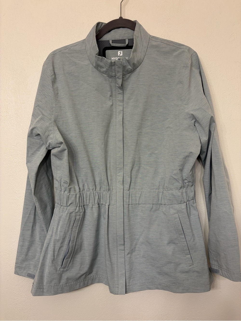 FootJoy Women’s Gray Hydrolite Performance Rain Jacket Size L—-See Description